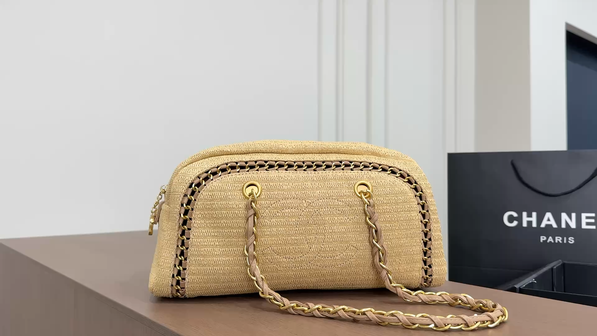 Chanel Straw Bag - Image 1