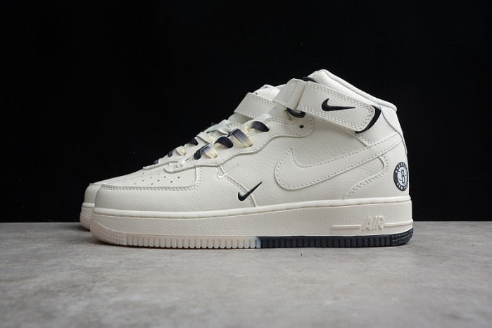 Nike Air Force 1 Mid ??07 SU19 AF1 Beige Black HT2969-013 - Image 7