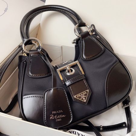 Prada Moon Re-Nylon Handbag - Image 3