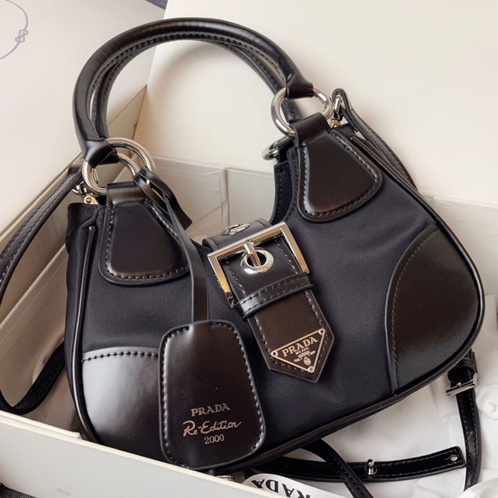 Prada Moon Re-Nylon Handbag - Image 3