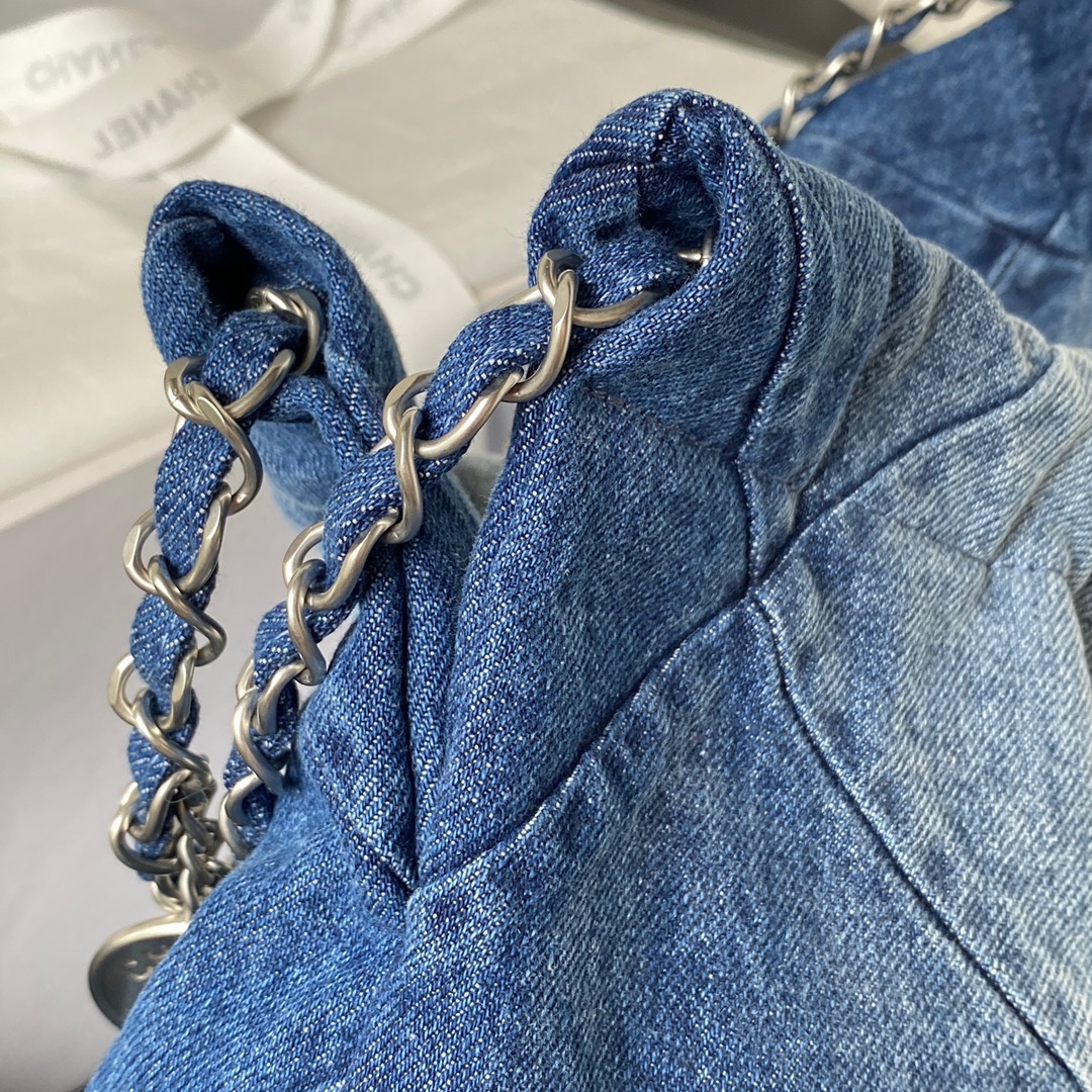 Chanel 22bag Old Denim - Image 4