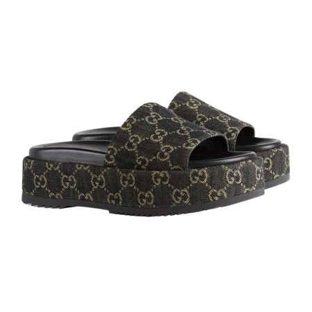 Gucci Platform Slide Sandals 623212 - Image 4
