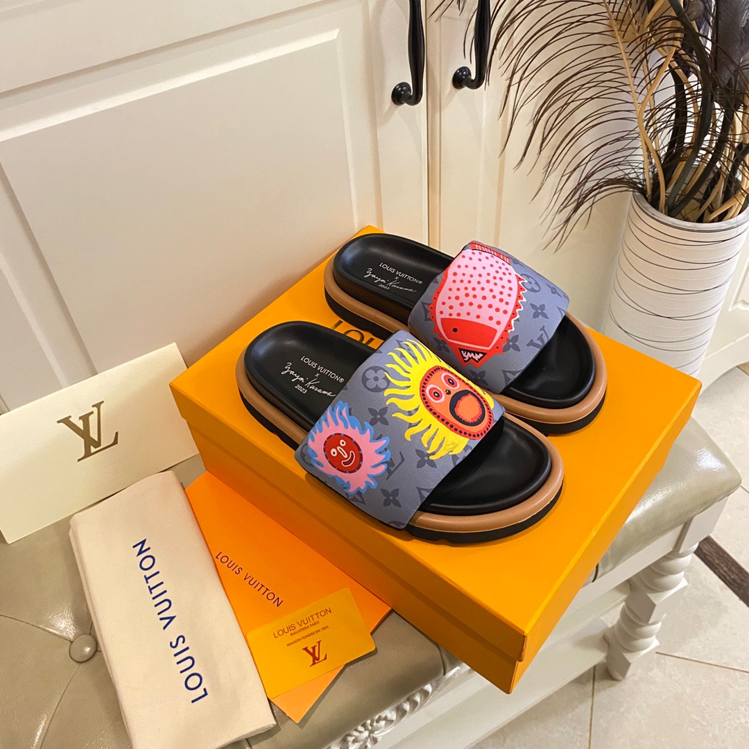 LV Pillow Yayoi Kusama Slide Sandal - Image 10