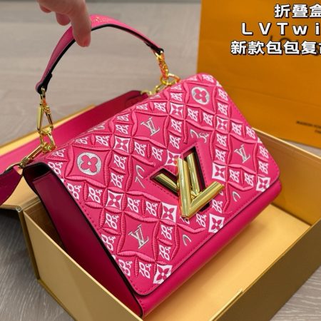 LV Calfskin Since 1854 Embroidered Twist MM - Image 6