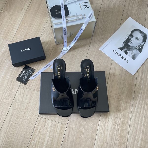 Chanel high-heeled sandals