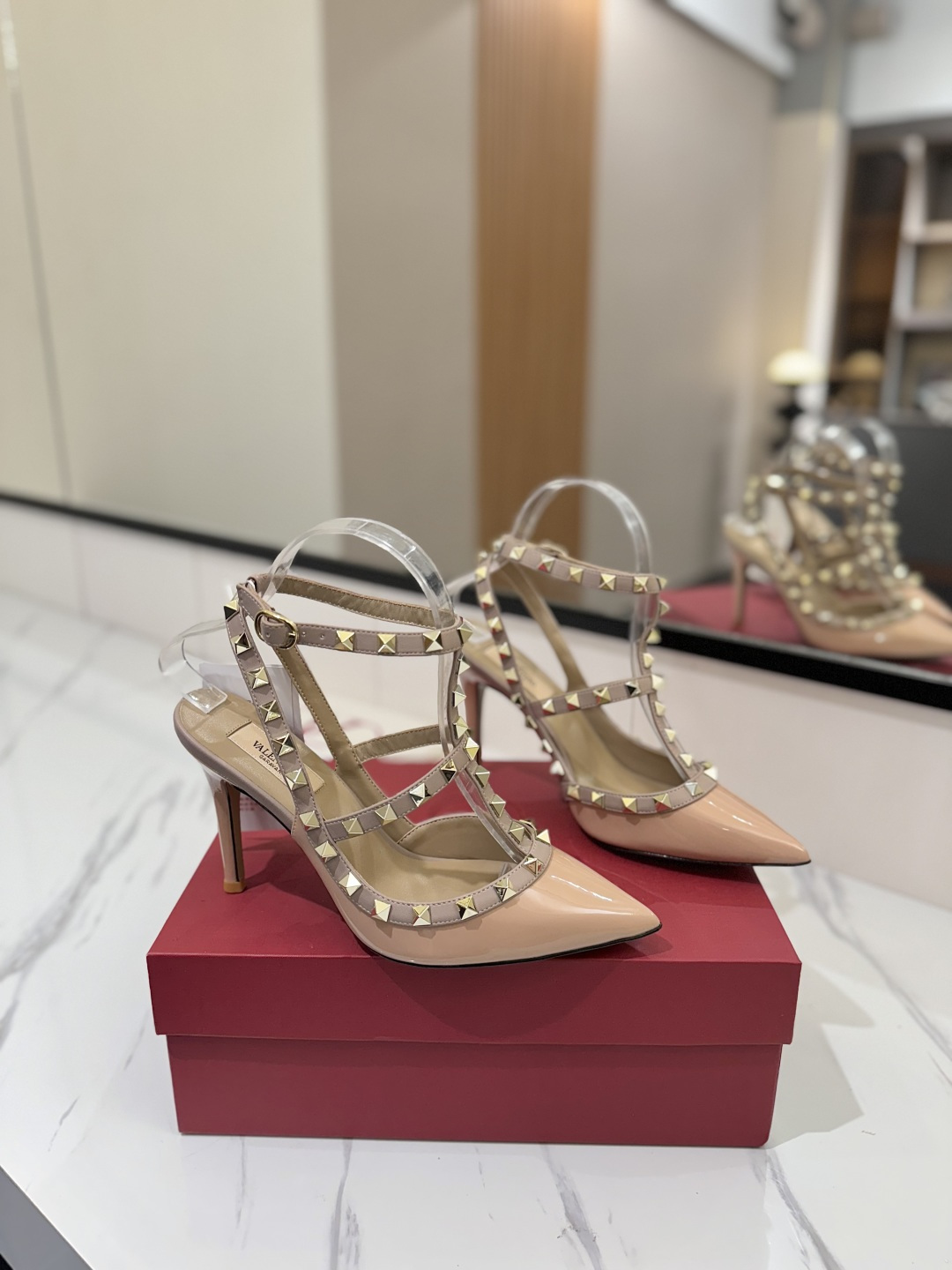 Valentino Rockstud Caged High heels - Image 4
