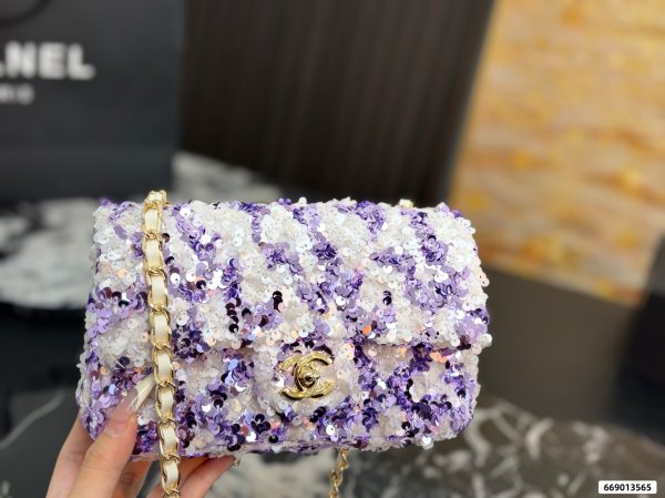 Chanel Sequined CF Chain Bag