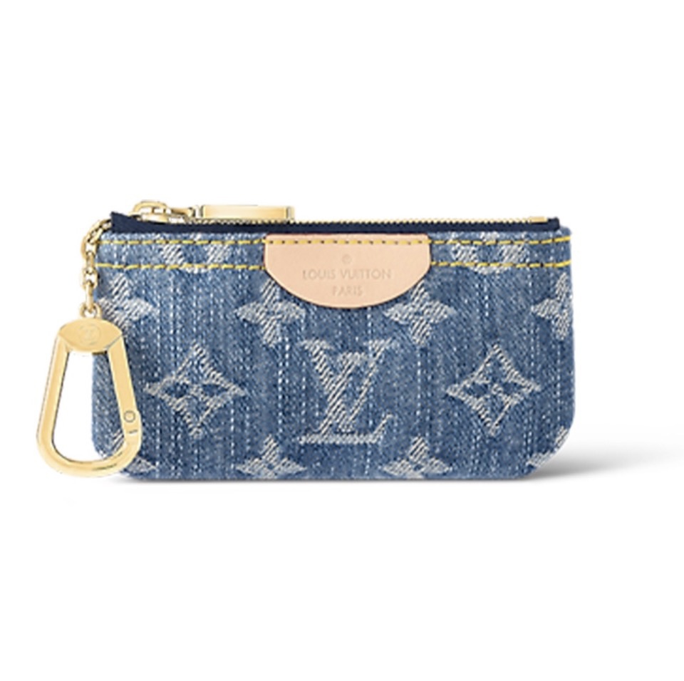 LV Denim Coin Wallet - Image 1