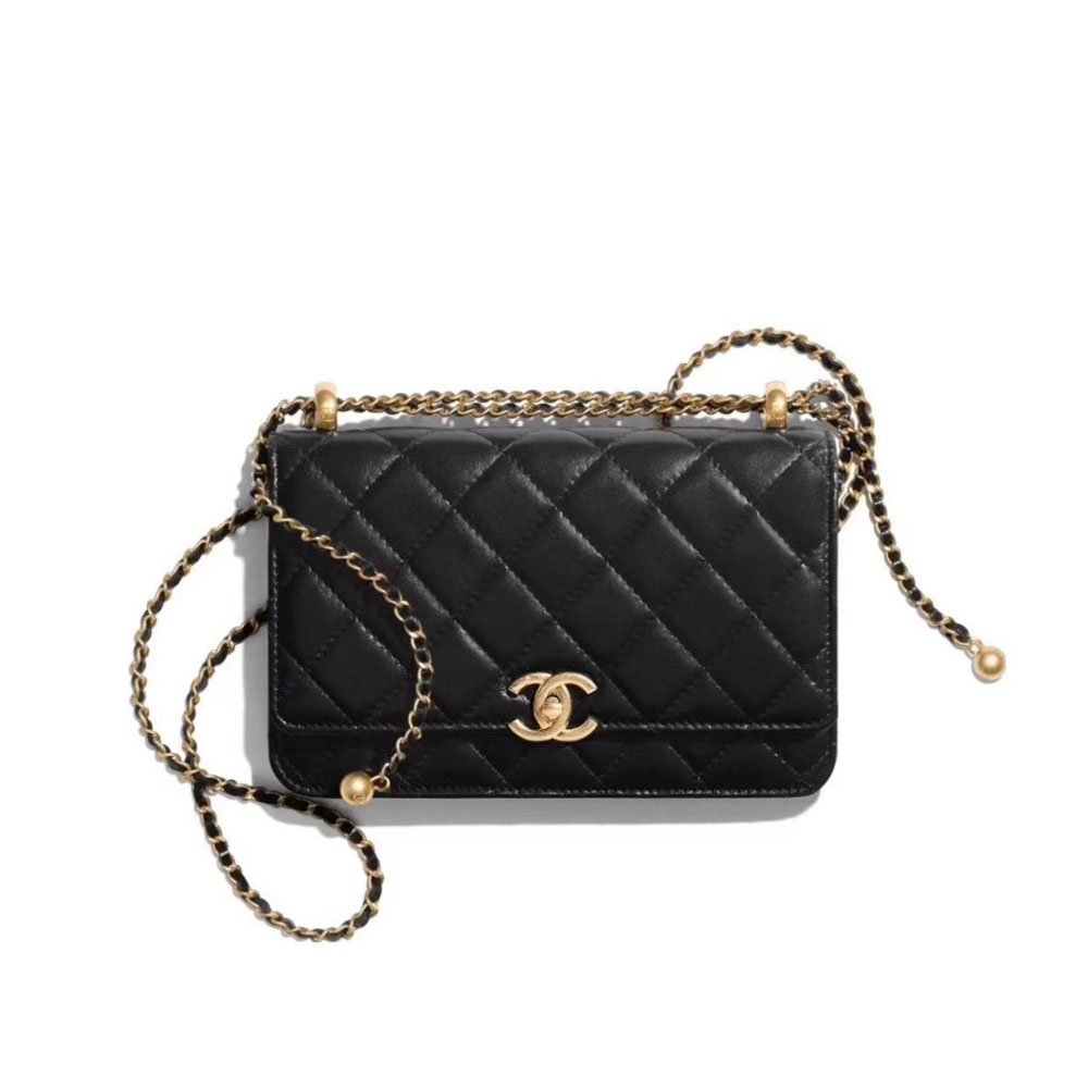 Chanel WOC Bag Double Golden Beads - Image 1