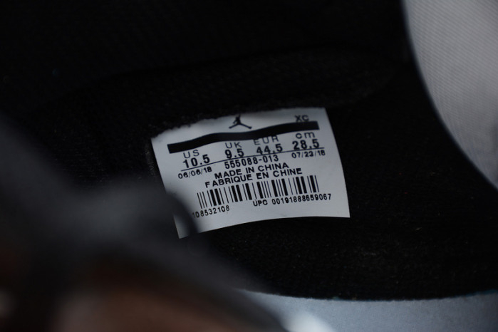 Air Jordan 1 Retro High OG Shadow Black Grey 555088-013 - Image 4