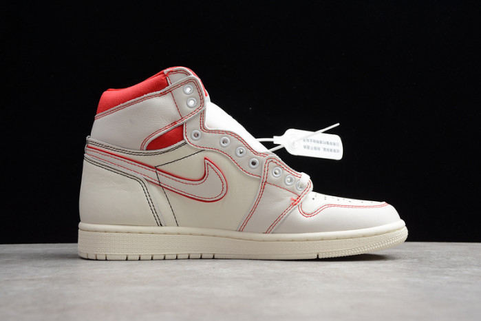 Air Jordan 1 Phantom Sail University Red 555088-160 - Image 5