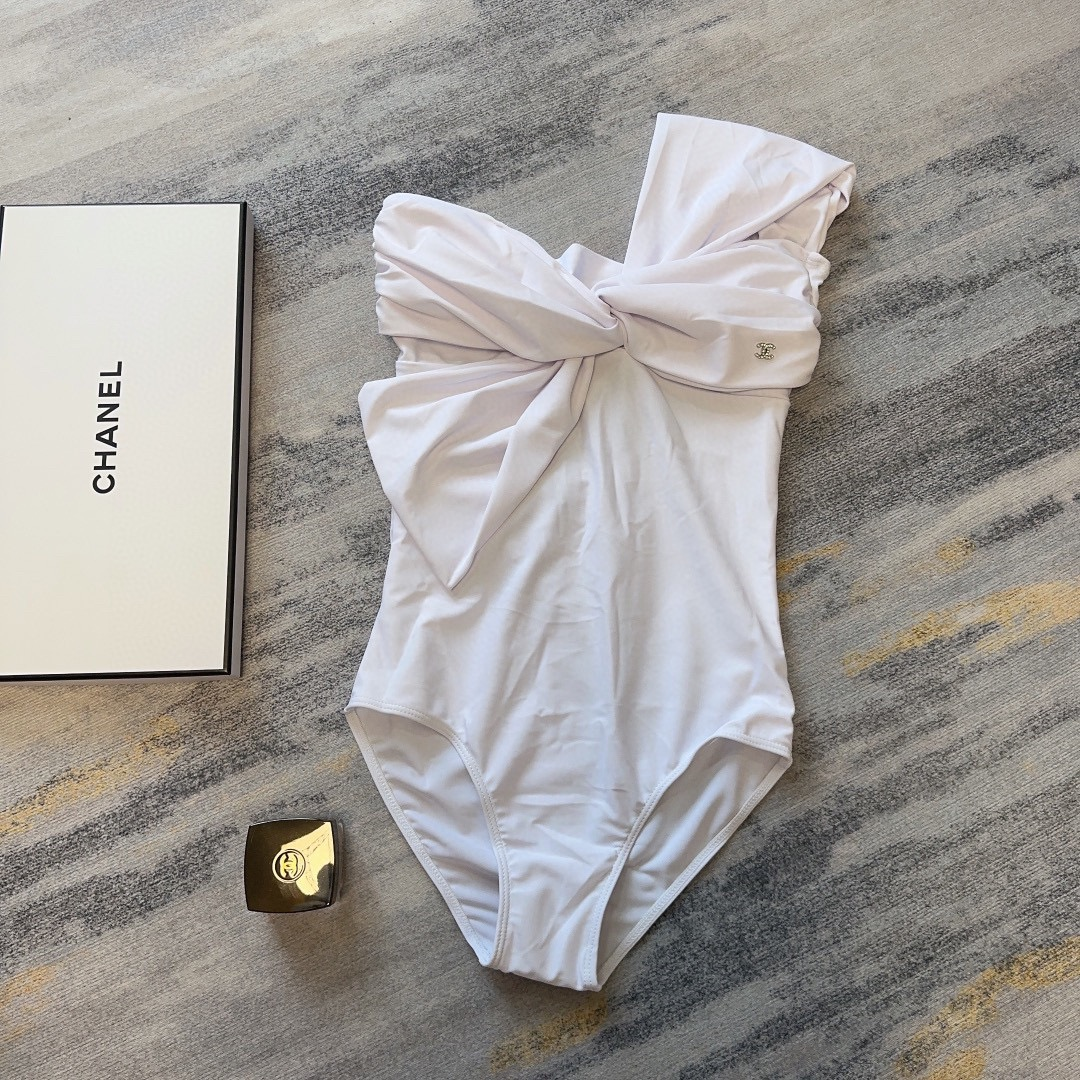 Chanel Bow One-piece Swimsuit Swimwear - Image 2