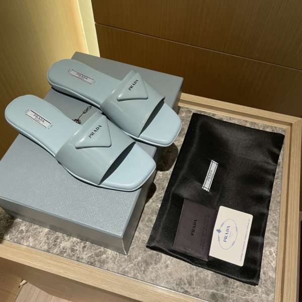 Prada  Bright Fat Slippers Fashion Sandals Slide