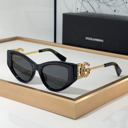 DOLCE & GABBAN DG Large Logo With Metal Mirror legs Sunglasses Top quality - Image 3