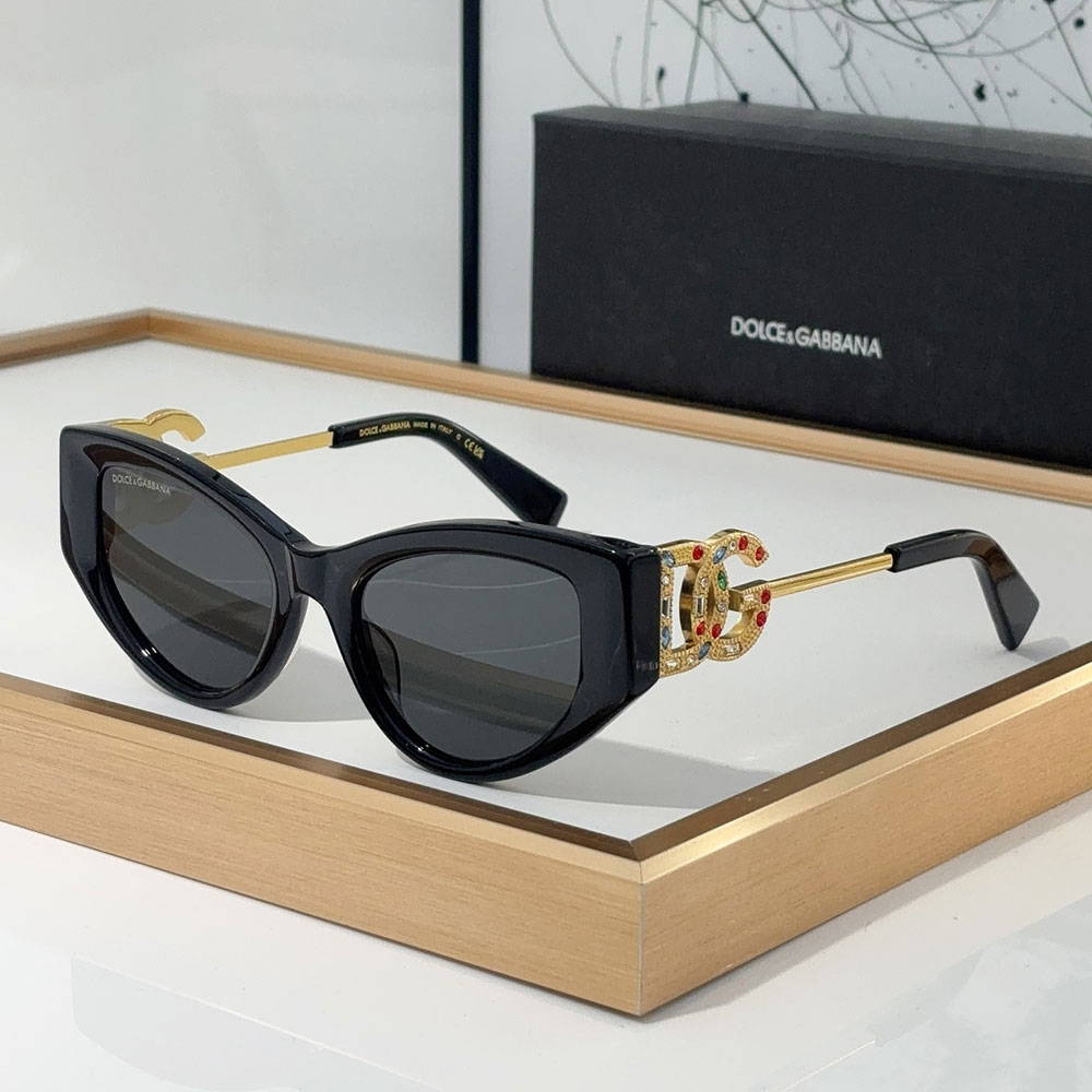 DOLCE & GABBAN DG Large Logo With Metal Mirror legs Sunglasses Top quality - Image 3