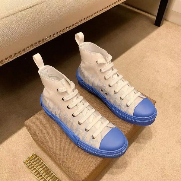 Dior B23 Low Top Logo Oblique Gradient Blue Canvas