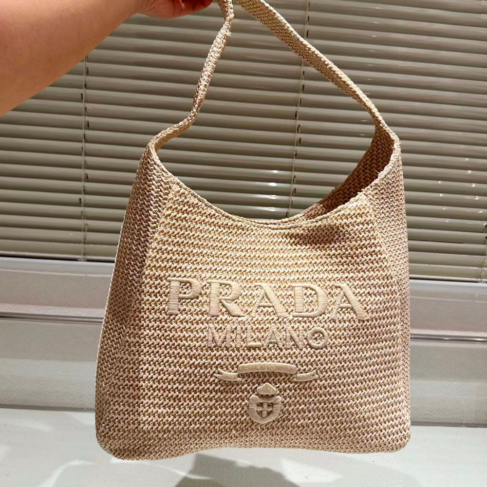 Prada Crochet Handbag Tote Bag - Image 3