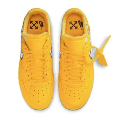 DD1876-700 Off-White x Nike Air Force 1 Low University Gold - Image 5