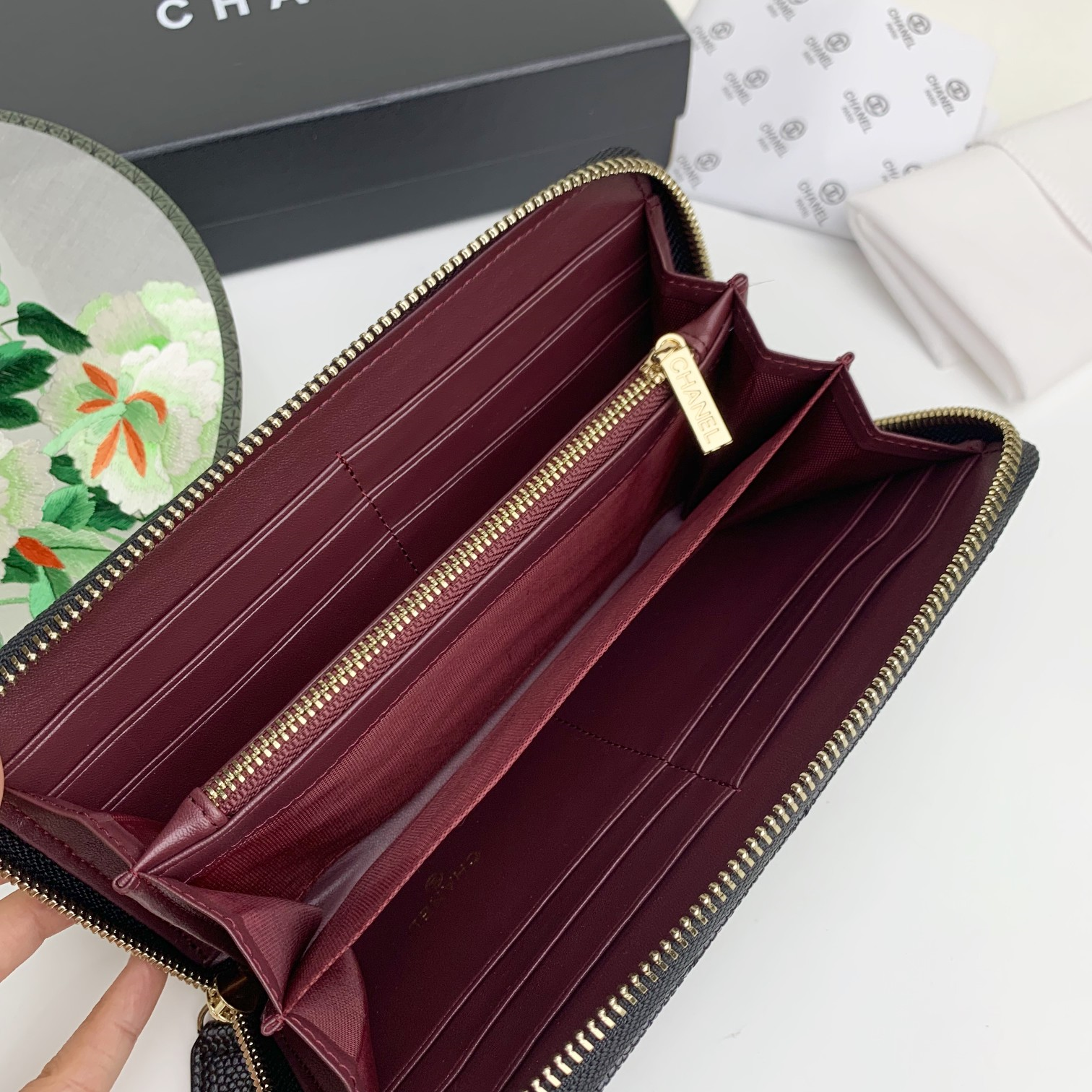 Chanel Classic Zipper Long Wallet - Image 4