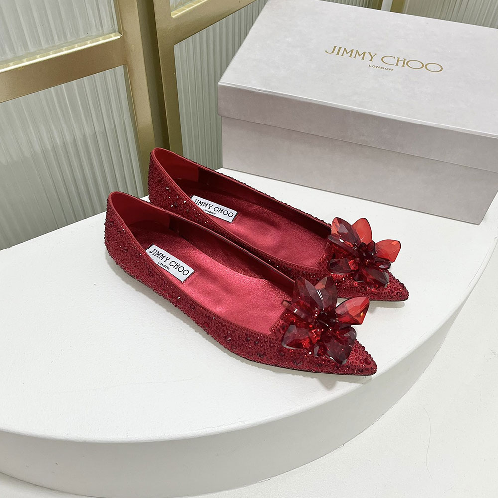 Jimmy Choo Allure Crystal Point Slide Sandal - Image 10