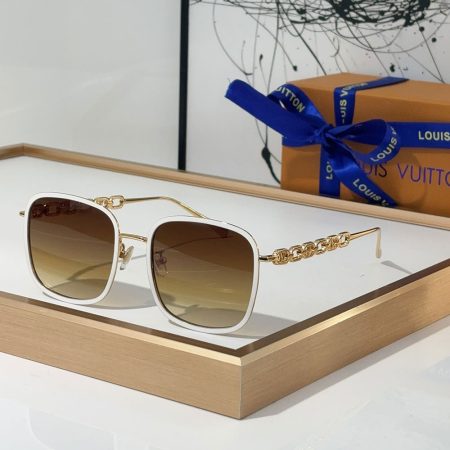 LV Mirror Leg Hollowed Out Logo  sunglasses Top quality - Image 3