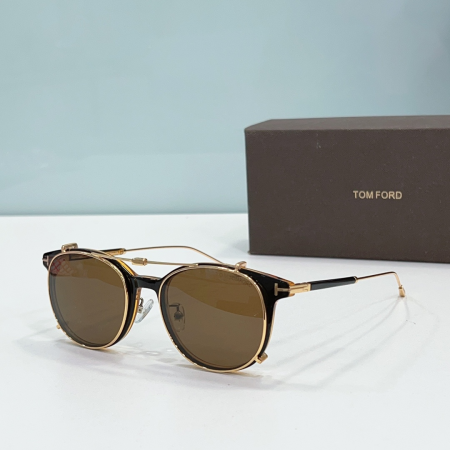 Tom Ford Round Metal Thin Frame Sunglasses Top Quality - Image 1