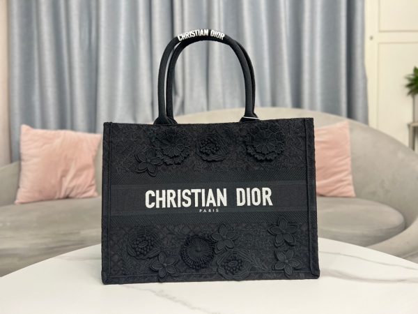 Dior Book Tote Medium D-Lace Macrame