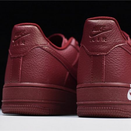 Nike Air Force 1 Low 07 LTHR Sail Team Red AJ7280-600 - Image 3