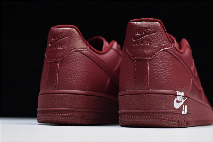 Nike Air Force 1 Low 07 LTHR Sail Team Red AJ7280-600 - Image 3
