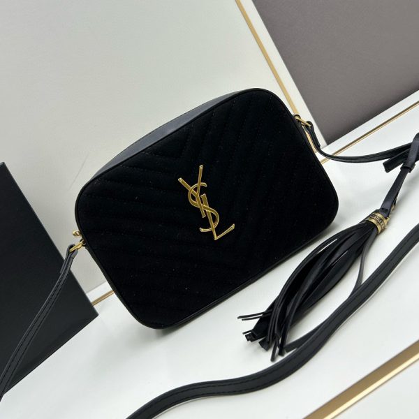 Sait Laurent YSL Suede Camera Bag