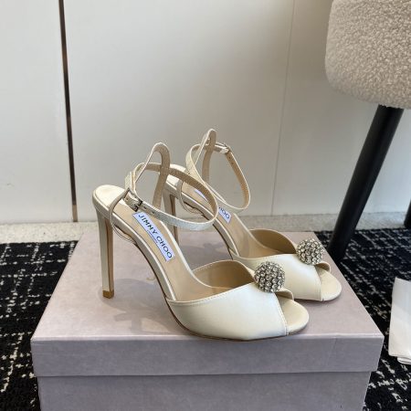 Jimmy Choo Sacora Leather Slingshot Fashion Buckle Slide Sandal - Image 7
