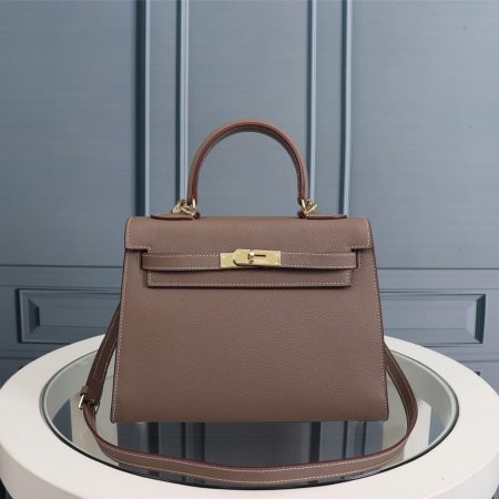 Hermes Kelly Gold Buckle Bag-Epsom - Image 16