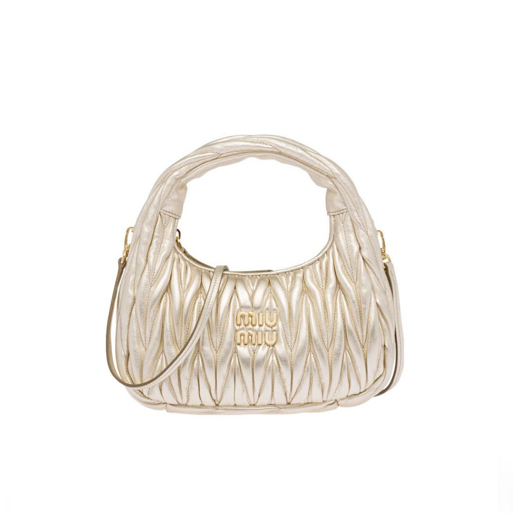 MIU MIU Wander Matelassé Hobo Bag Mini&Small - Image 5