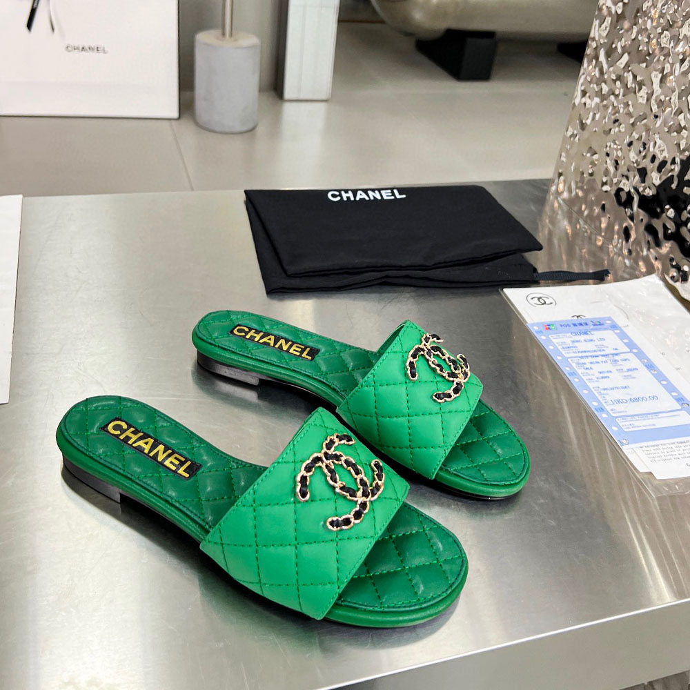 Chanel Fashion Flat Sandals Slide - Image 4