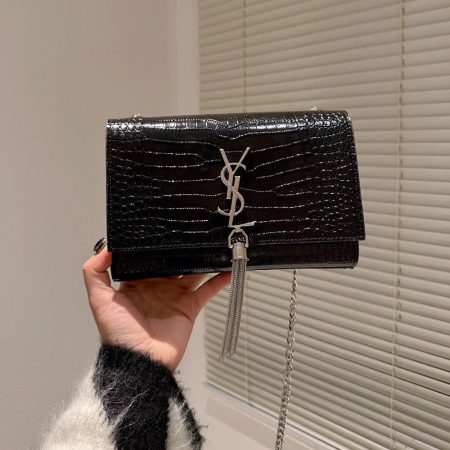 YSL Kate Tassel Crocodile Bag - Image 4