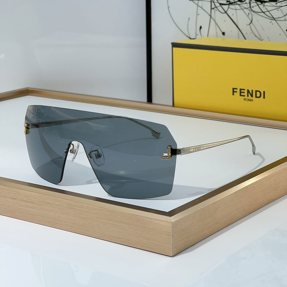 Fendi Aviator Rimless Sunglasses Top quality - Image 4
