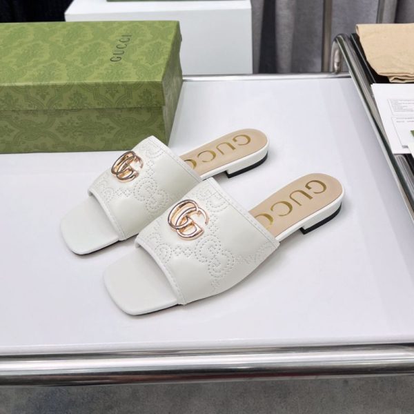 Gucci Jolie GG Matelassé Slide Sandal