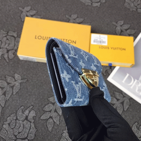 LV Monogram Jacquard Denim Money Clip - Image 4