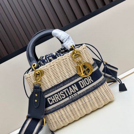 Dior Wicker Oblique Medium Lady Dior Bag - Image 1
