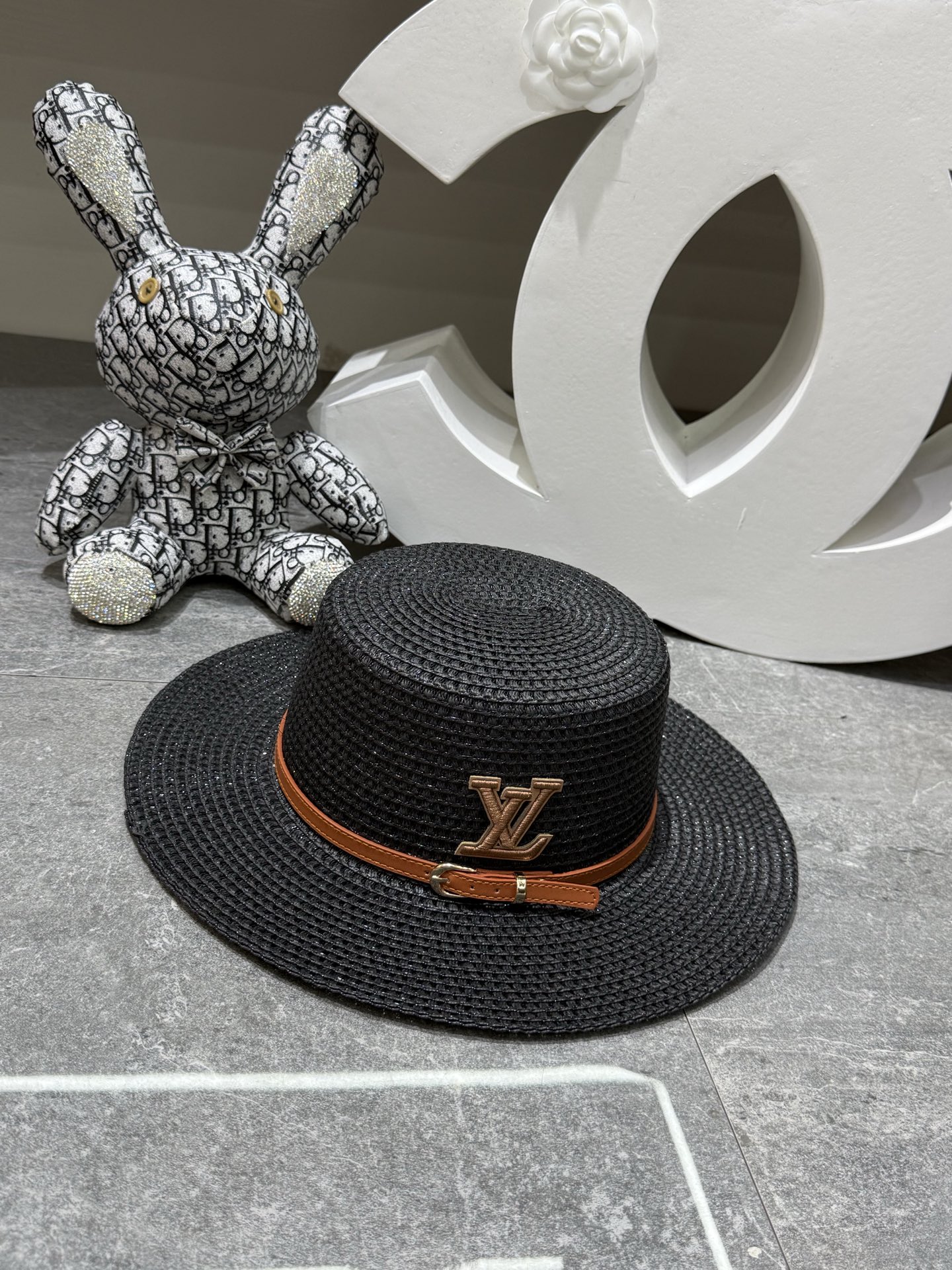 LV Flat-Top Straw Ha - Image 2