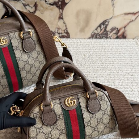 Gucci GG Supreme Ophidia GG Top Handle Bag - Image 3