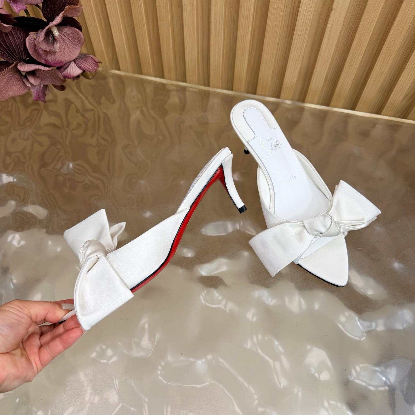 Christian Louboutin MulazeeFloral Mules - Image 13