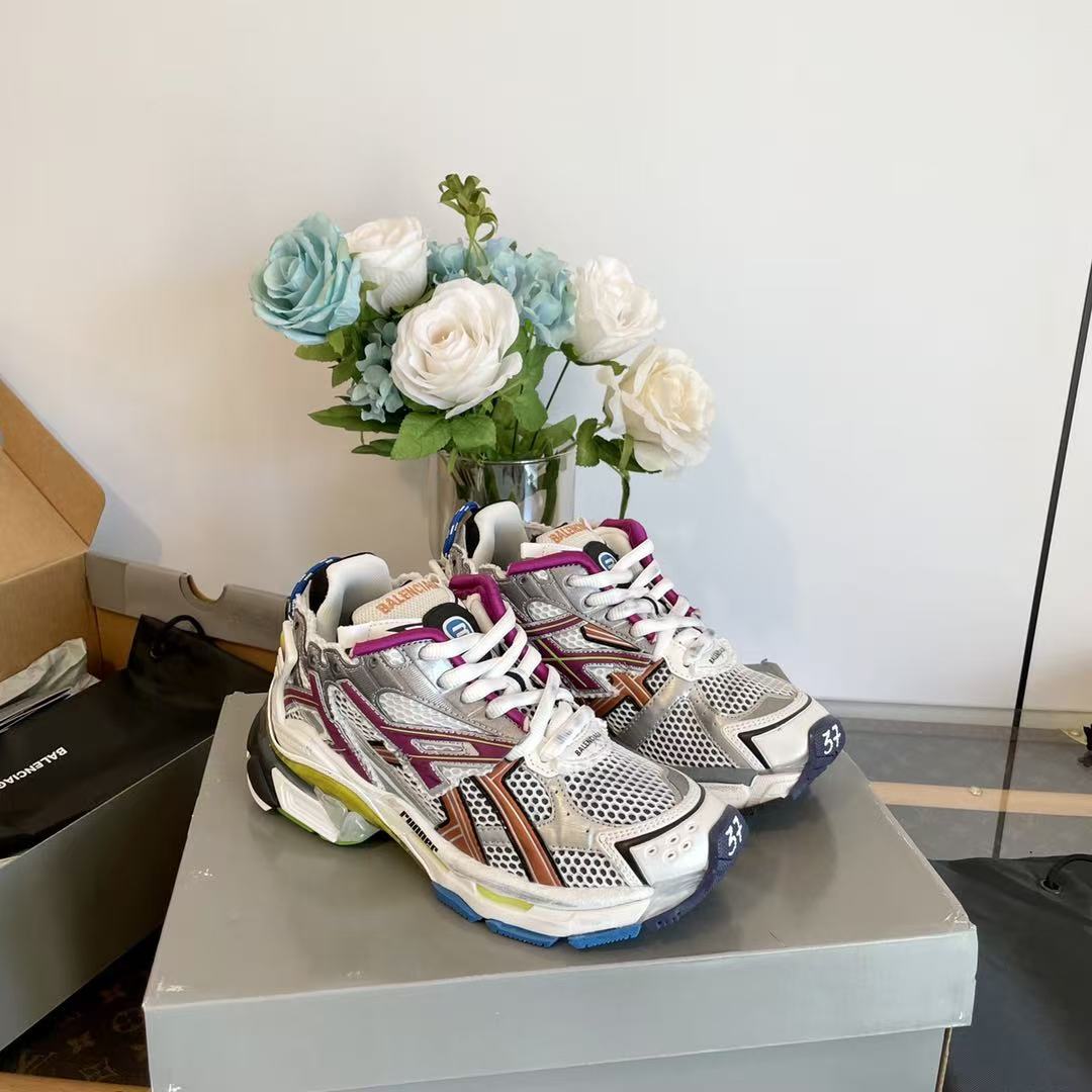 Balenciaga Multicolor Runner Sneakers - Image 5