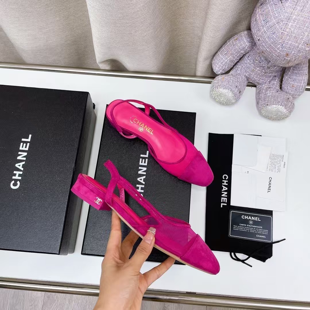 Chanel Slingbacks Pink Fuschia - Image 6