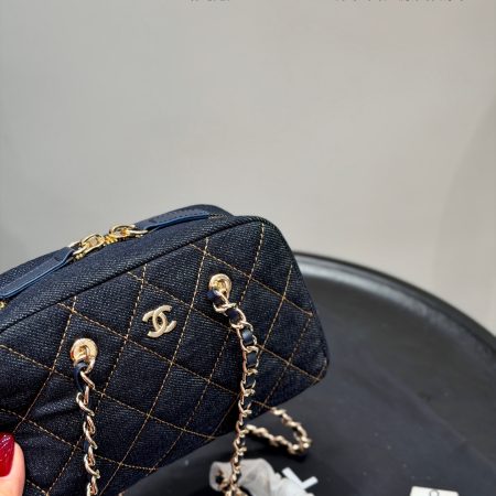 Chanel Denim Chain Bag - Image 5