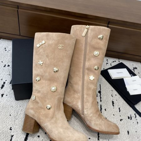 Chanel Pearl Rider Boots