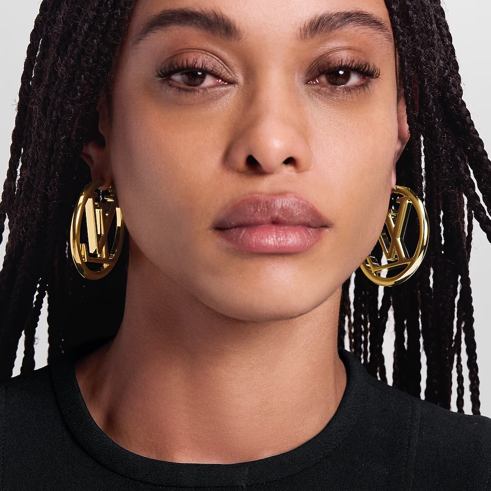 LV Louise Hoop Earrings - Image 2