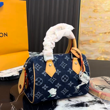 LV Denim Pillow Bag - Image 2
