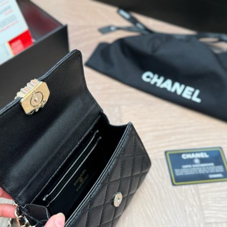Chanel Nano Clutch with Chain Black - Image 11