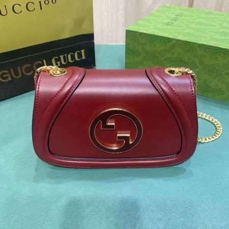 Gucci Blondie Shoulder Bag in Rosso Ancora Red - Image 3
